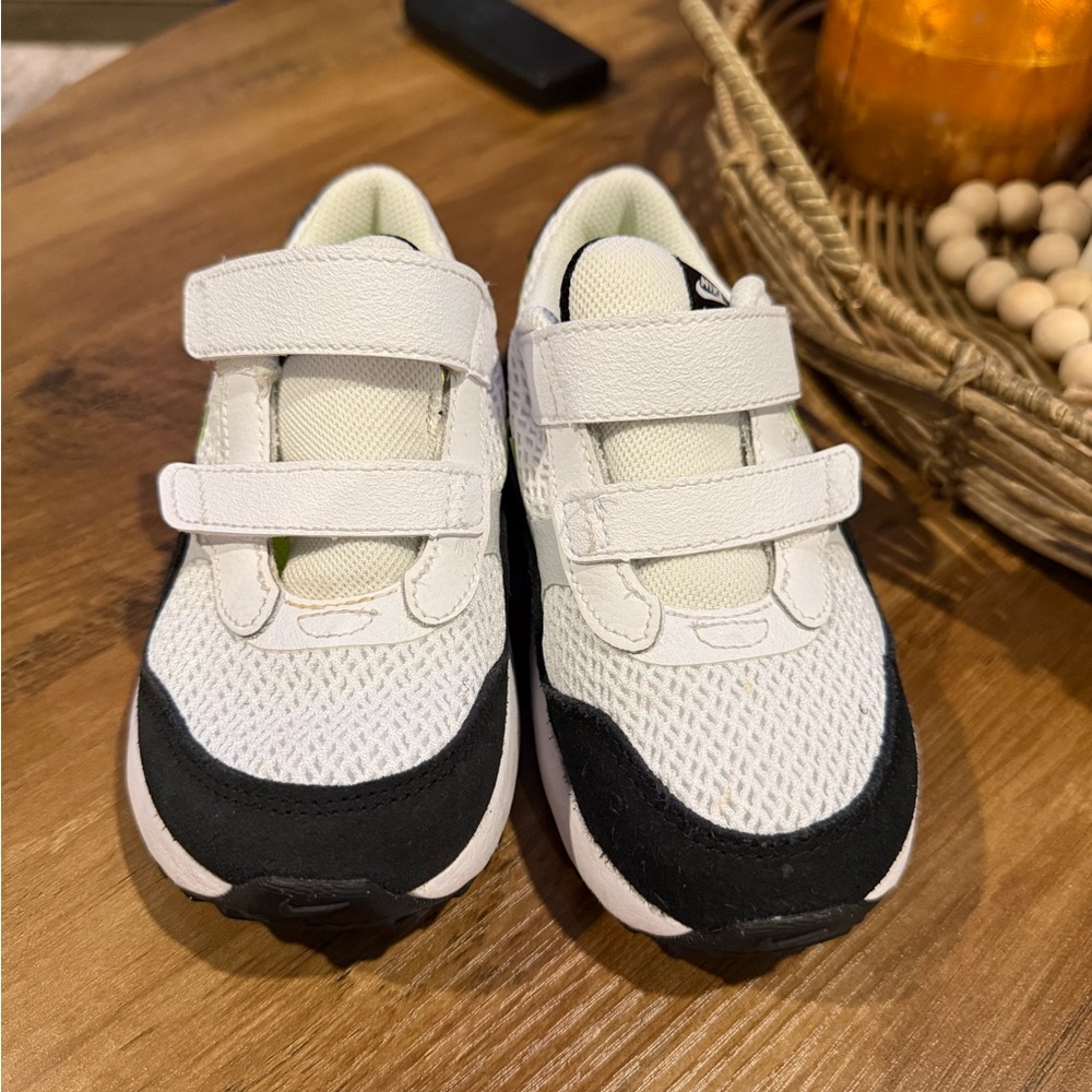 Kids White and Black Sneakers